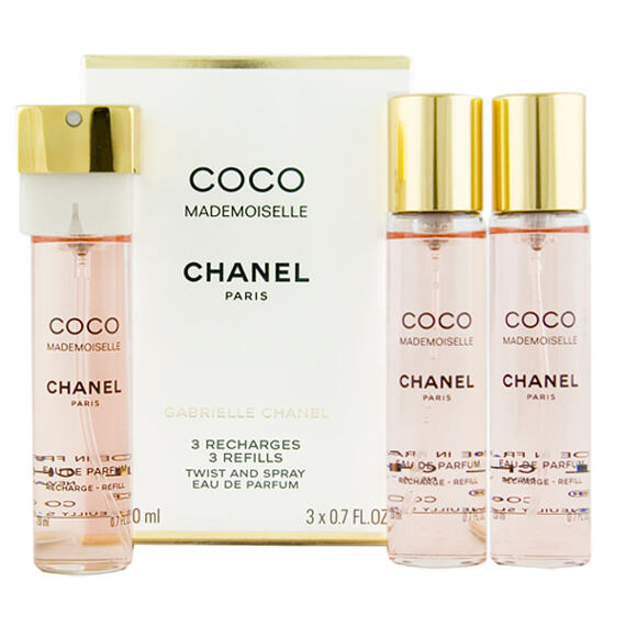 Chanel Coco Mademoiselle EDP wkład 2 x 20 ml + EDP wkład z atomizerem 20 ml W