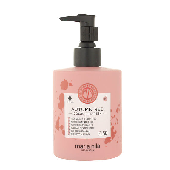 Maria Nila Colour Refresh odżywcza maska do włosów z pigmentami koloru Autumn Red 300 ml
