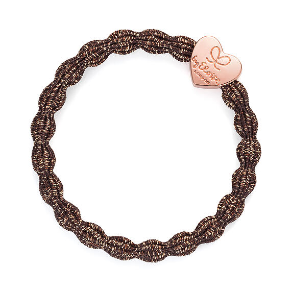 By Eloise London Metallic Rose Gold Heart Bronze
