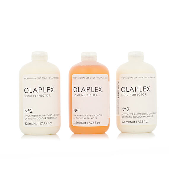 Olaplex Salon Kit No.1 Bond Multiplier 525 ml + No.2 Bond Perfector 2 × 525 ml + dozownik