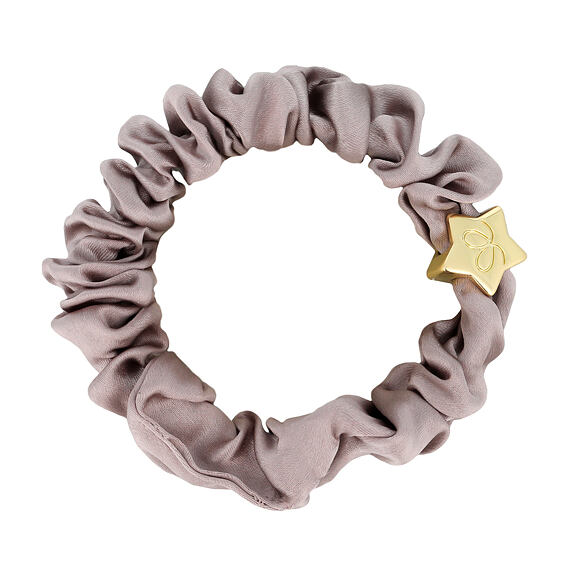 By Eloise London Gold Star Silk Scrunchie