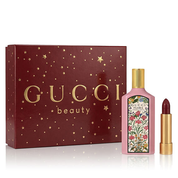 Gucci Flora Gorgeous Gardenia EDP 50 ml + Szminka 509 Rouge De Beauté Brillant 1.8 g W