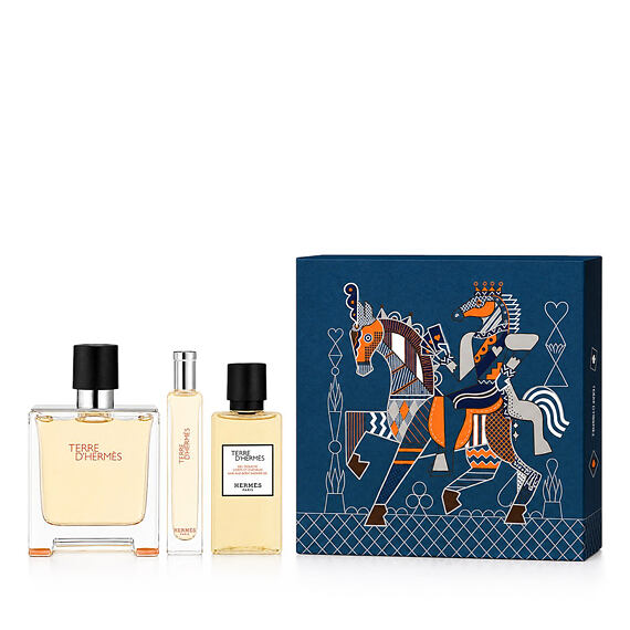 Hermès Terre D'Hermès Parfum 75 ml + Parfum 15 ml + ŻP do ciała i włosów 40 ml M
