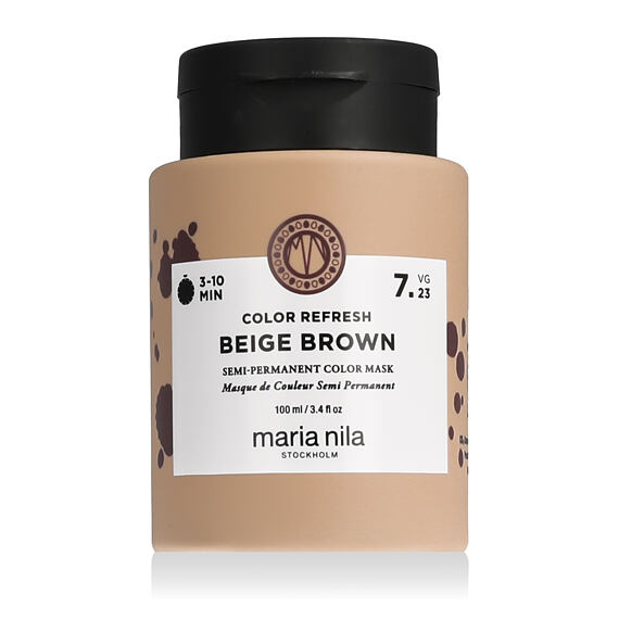 Maria Nila Colour Refresh odżywcza maska do włosów z pigmentami koloru Beige Brown 100 ml
