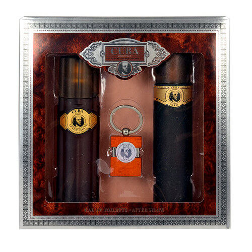 Cuba Gold EDT 100 ml + woda po goleniu 100 ml + Brelok do kluczy M