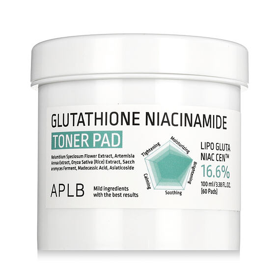 APLB Glutathione Niacinamide 16.6% Toner Pad 60 szt