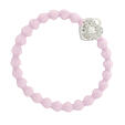 By Eloise London Silver Bling Heart Lock - Soft Pink