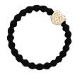 By Eloise London Gold Diamanté Bubble Heart - czarny