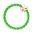 By Eloise London Gold Clover Leaf - Apple Green