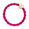 By Eloise London Metallic Gold Heart - Fuchsia
