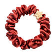 By Eloise London Gold Star Silk Scrunchie - Persimmon