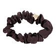 By Eloise London Gold Star Silk Scrunchie - Mulbery