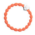 By Eloise London Silver Heart - Neon Orange