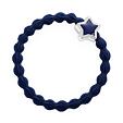 By Eloise London Enamel Silver Star - Navy Blue