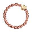 By Eloise London Gold Heart Woven - Rosé