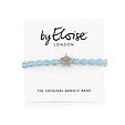 By Eloise London Metallic Silver Star - Light Blue