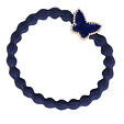 By Eloise London Enamel Gold Butterfly - Navy
