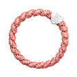 By Eloise London Silver Heart Woven - Flamingo Pink